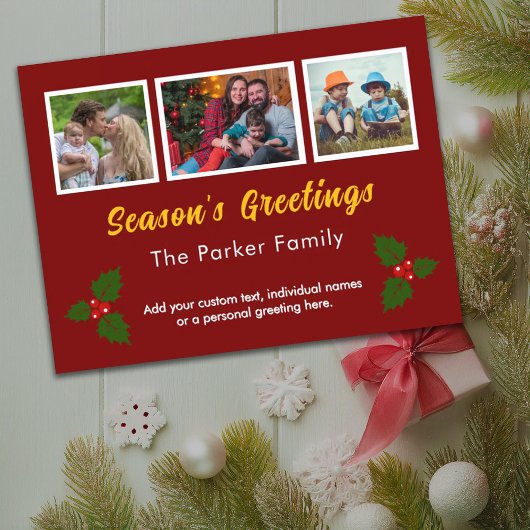 Photo Instagram Collage Holiday Postcard シーズンポストカード