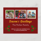 Photo Instagram Collage Holiday Postcard シーズンポストカード (正面)