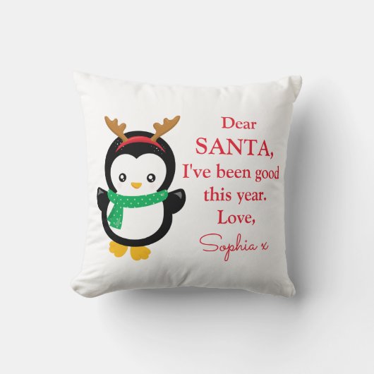 Photo I've Good Penguin Christmas Decor クッション (正面)