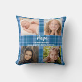 Photo Keepsake Plaid Family クッション (正面)