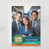 Photo Laughing Everying The Way Business カラフル Offi シーズンカード (正面)