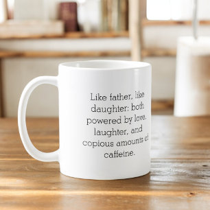 Photo Like Father Like Duture or Son コーヒーマグカップ