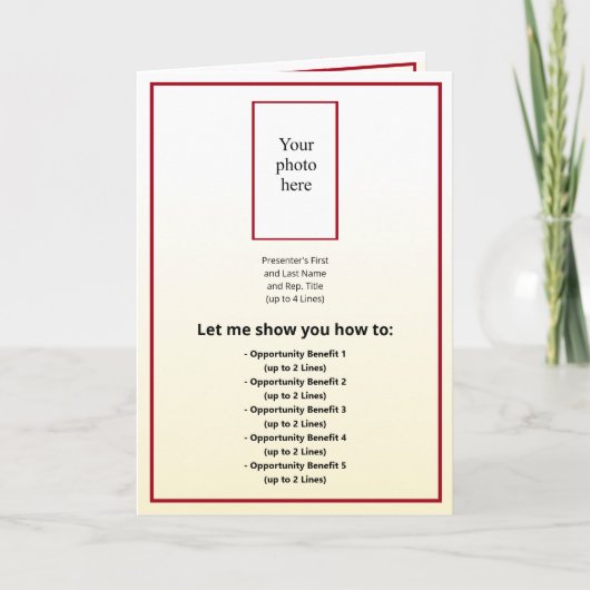 Photo/Logo Burgu./金ゴールド濃淡グラデーションハイブリッド部品表 招待状 (正面)