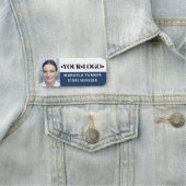 Photo Logo Employee Blue 名札 (インサイチュ)