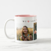 Photo Love You Grandma ツートーンマグカップ (左)