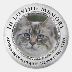Photo Loving Memory Cat / Petシール ラウンドシール