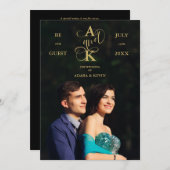 Photo Luxury Faux Golden Fancy Calligraphy (正面/裏面)