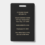 Photo Luxury Minimal Crown Pattern バッジ (裏面)