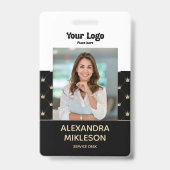 Photo Luxury Minimal Crown Pattern バッジ (正面)