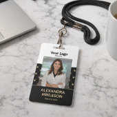 Photo Luxury Minimal Crown Pattern バッジ