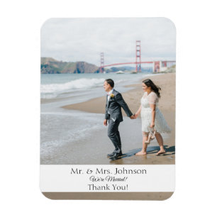 Photo Magnet Modern Thank You Magnet-Bottom Banner マグネット
