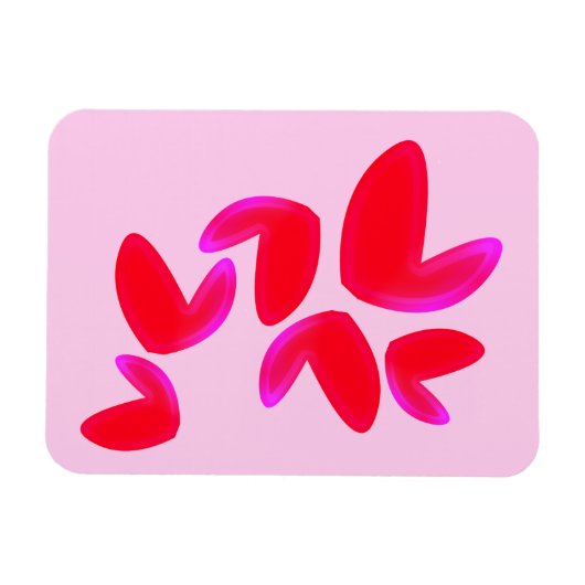 Photo magnet with Hearts マグネット (横)