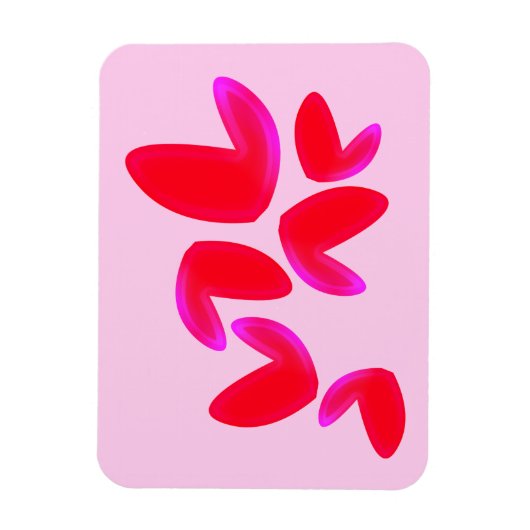 Photo magnet with Hearts マグネット (縦)