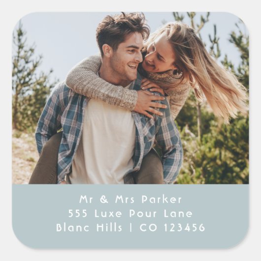 Photo Mailing Labels | Return Address Sticker Roll スクエアシール (正面)