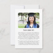 Photo Medical School Graduation 案内状 (裏面)