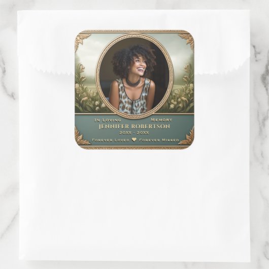 Photo Memorial スクエアシール (バッグ)