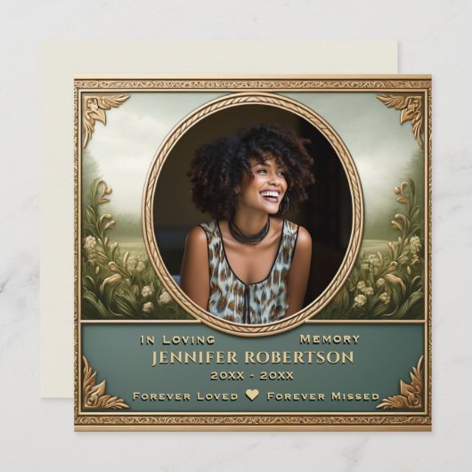 Photo Memorial 招待状 (正面/裏面)