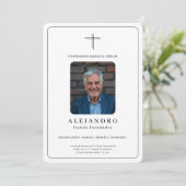 Photo Memorial Celebration of Life Invitation 招待状 (スタンド正面)