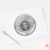 Photo Memorial in愛する記憶の中クラシック容ラウンドスティー ラウンドシール (封筒)