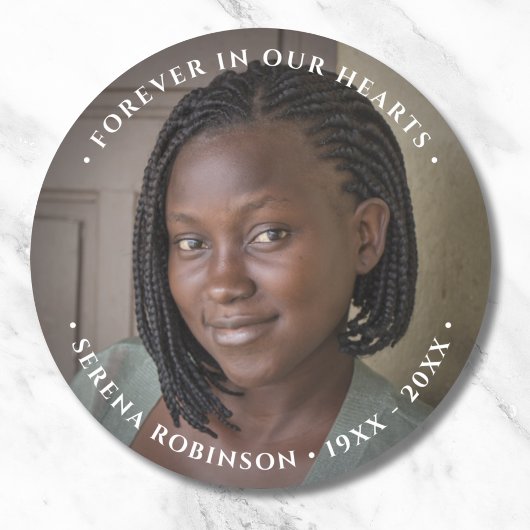 Photo Memorial Tribute ラウンドシール