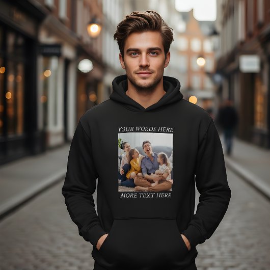 Photo Memory Custom Hoodie with Your Text パーカ