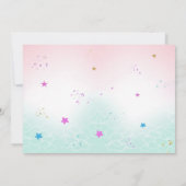 Photo MermaidとUnicorn誕生日の招待状 招待状 (裏面)