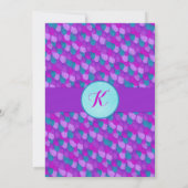 Photo Mermaid誕生日招待状"海中" 招待状 (裏面)