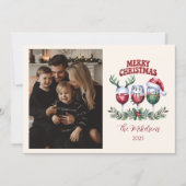 Photo Merry Wine Christmas シーズンカード (正面)