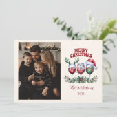 Photo Merry Wine Christmas シーズンカード (スタンド正面)