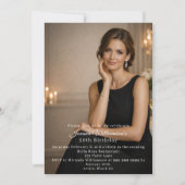 Photo milestone birthday 招待状 (正面)