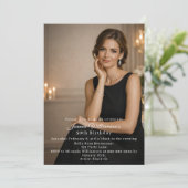 Photo milestone birthday 招待状 (スタンド正面)