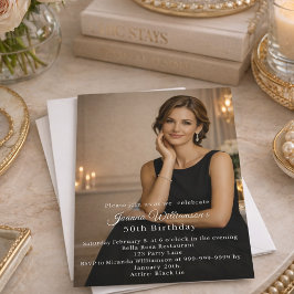 Photo milestone birthday 招待状