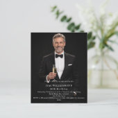 Photo milestone birthday invitation (スタンド正面)