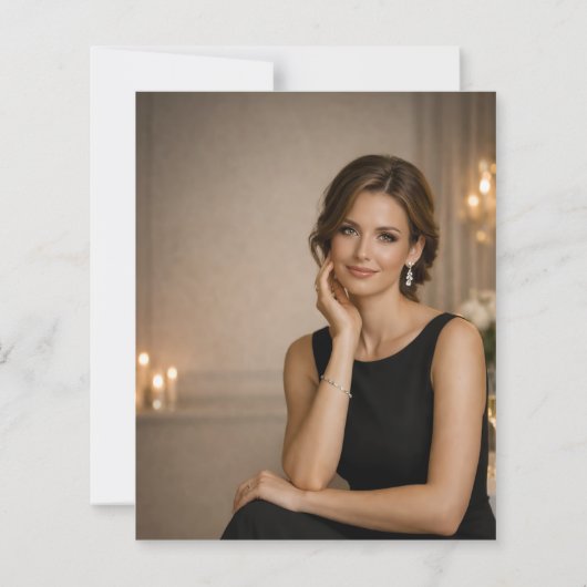 Photo milestone birthday invitation (裏面)