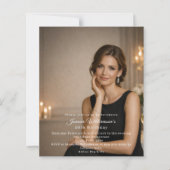 Photo milestone birthday invitation (正面)