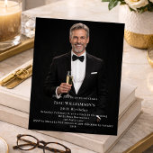 Photo milestone birthday invitation