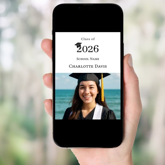 Photo modern Graduation Party welcome ポスター