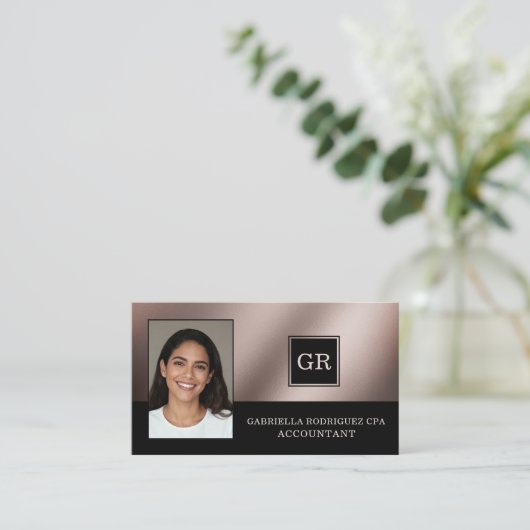 Photo Modern Professional CPA Accountant 名刺 (スタンド正面)