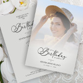 Photo Modern Transparency Overlay Vellum Effect 招待状