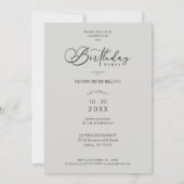 Photo Modern Transparency Overlay Vellum Effect 招待状 (裏面)