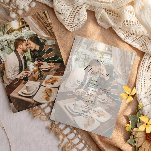 Photo Monogram Wedding メニュー