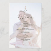Photo Monogram Wedding Menu メニュー (正面)