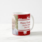 Photo Mug写真のメリークリスマスの叔母さん コーヒーマグカップ (正面右)