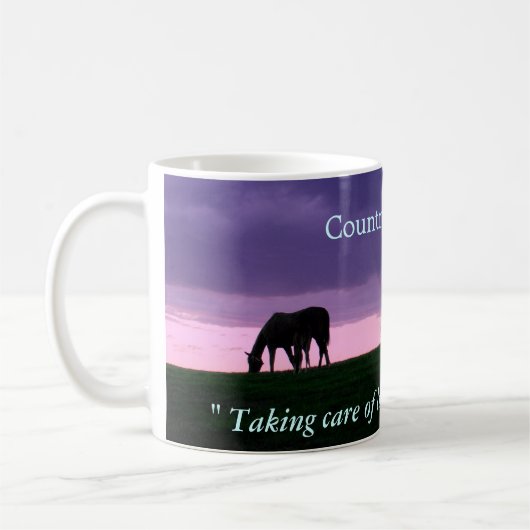 Photo Mug Purple Night Dream by Ellen Pons コーヒーマグカップ (左)