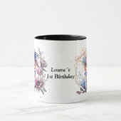 Photo mug with flower frame マグカップ (中央)