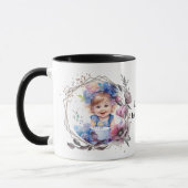 Photo mug with flower frame マグカップ (左)