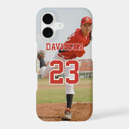 Photo Name Jersey Number Custom iPhone 16 Proケース