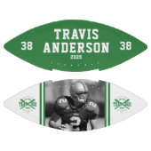 Photo, Name, Team Logo Green & White Player アメリカンフットボール (パネル)