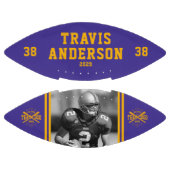 Photo, Name, Team Logo Purple & Gold Player アメリカンフットボール (パネル)