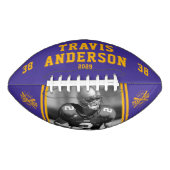 Photo, Name, Team Logo Purple & Gold Player アメリカンフットボール (正面)